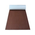 thumbnail image 1 of sweethay Alfombra de teca sintética de color marrón oscuro, madera de espuma EVA, hoja de barco marrón oscuro, hoja de barco marino Bombillas para automóviles, 1 of 6