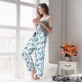 thumbnail image 4 of Uemuo Cool Giraffe Pattern Women's Wide Leg Palazzo Lounge Pants with Pockets Light Weight Loose Comfy Casual Pajama Pants-Large, 4 of 9