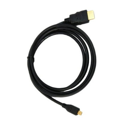Pro Replacement Video Cable - HQRP HDMI to Micro HDMI Cable / Cord for GoPro HERO4, HERO3+, HERO3 Camera, AHDMC-301 Replacement + HQRP Coaster