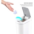 thumbnail image 1 of Nine Stars DZT-7-2S 1.85 gal Slim Automatic Infrared Motion Sensor Trash Can, White, 1 of 1