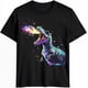 thumbnail image 1 of Camiseta informal de manga corta para hombre, con cuello redondo y estampado de dinosaurios que escupen fuego., 1 of 8