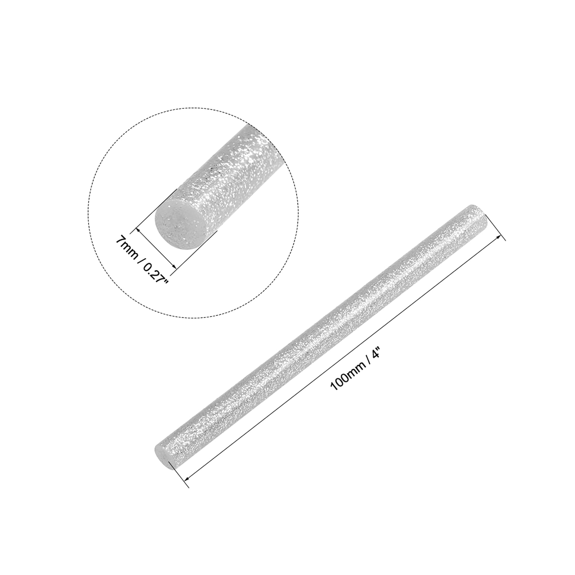 Artellius - Silver Glitter Hot Glue Sticks 4 x.27 (100 Bulk Pack) - Ultra  Bond Hot Melt Adhesive Mini Glue Sticks for All temperature Glue Guns