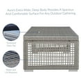 thumbnail image 2 of Modway Aura Modern Rattan & Glass Top Patio Coffee Table in Gray, 2 of 6