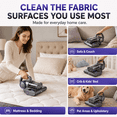 thumbnail image 6 of VASG Mattress Vacuum Cleaner, 16Kpa Bed Vacuum Cleaner with UV Light, HEPA Filtration, 500W Corded Handheld Vacuum for Bed, Sofa & Couch (Black), 6 of 8