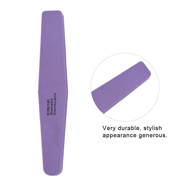 Juego Profesional De 10 Herramientas De Manicura Y Pedicura Para Decoración De Uñas Con Limas De Lijado De Doble Cara Y Bloques De Cuatro Lados Para Uñas Suaves Y Brillantes,