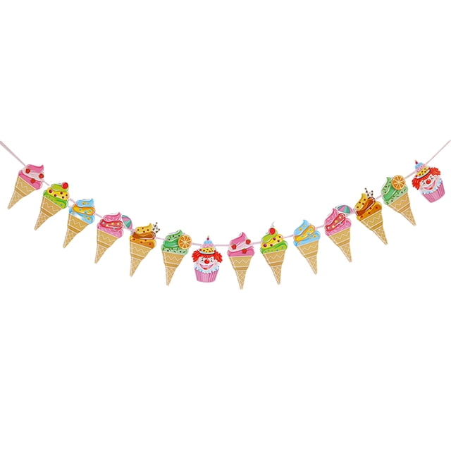 fastboy 1pcs Set 16.4ft Rainbow Paper Card Personalized Banner 16.4ft Rainbow Paper Card Decoration Banner Happy Birthday Banner TYPE1 NO1