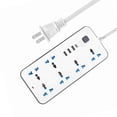 thumbnail image 3 of Power Strip with 6 AC Outlets 3 USB Ports 1 Type C Port 6ft Extension Cord for Home Office, 3 of 5