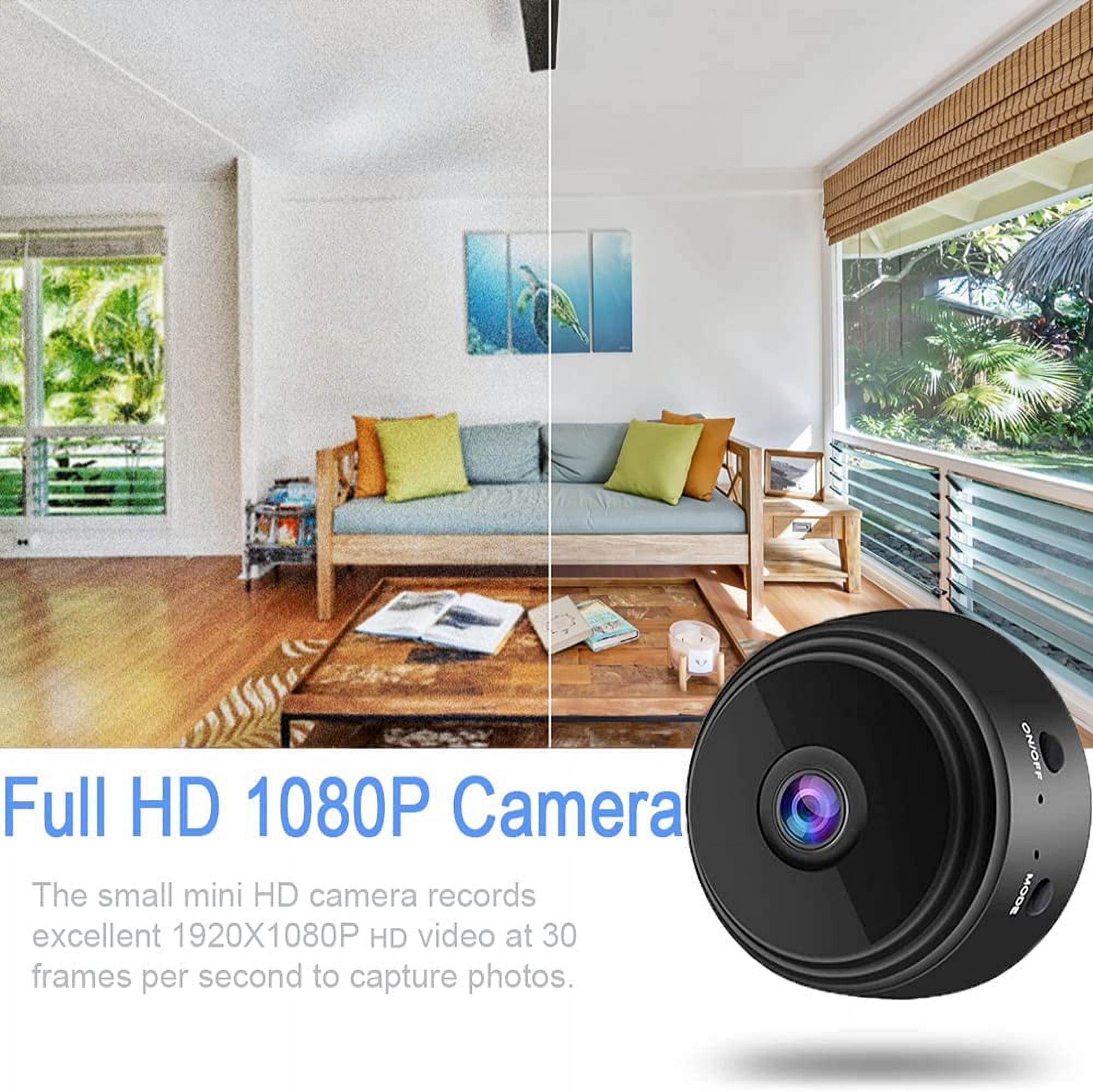 axGear Mini Caméra WiFi 1080P Sans Fil Full HD Sécurité Vision