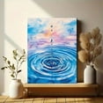 thumbnail image 6 of Water Drop Ripple Decorative Painting/Canvas Art， Perfect for Living Room， Bedroom， Bathroom，above the fireplace， adds a touch of serene elegance and calming atmosphere to any space., 6 of 8
