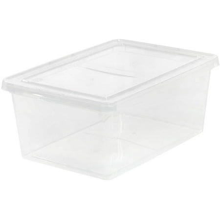 Plastic Cd Storage Box Best 2018 Iris 17 Qt Plastic Storage Box Clear Set Of 12