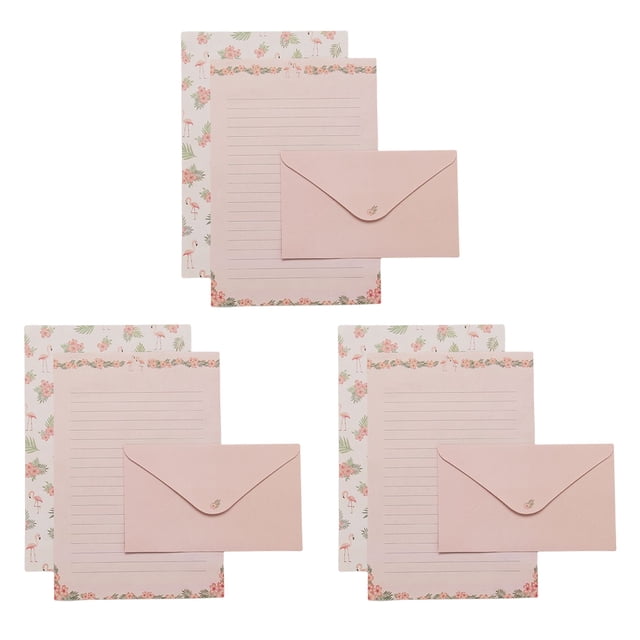 ruzhgo Envelope Kawaii Writing Stationery Paper Letter Papers Lightweight Transparent Sealed Label Flower/Animal Envelopes Theme Party Type1 Type 6
