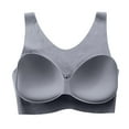 thumbnail image 3 of CAICJ98 Womens Lingerie Sports Bra High Impact Adjustable Criss Cross Back, Full Support for L Bust No Bounce Grey,L, 3 of 4