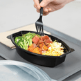 thumbnail image 6 of Karat [150 ct - 24oz] Reusable Microwaveable Oval Meal Prep Food Container with Clear Lid, Black, PP, 6 of 10