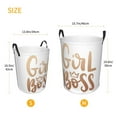 thumbnail image 5 of Bingfone Girl Boss Waterproof Foldable Laundry Hamper Bucket With Handles For Storage Bin,Clothes Hamper (Medium), 5 of 8