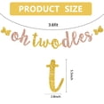thumbnail image 2 of Banner de fiesta RICHHA Glitter Oh Twoodles para el segundo cumpleaños del bebé, 2 of 6