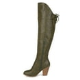 thumbnail image 2 of Journee Womens Spritz-p Stacked Heel Over The Knee Boots, 2 of 9
