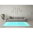 thumbnail image 3 of Ahgly Company Indoor Rectangle Oriental Light Blue Traditional Area Rugs, 7' x 10', 3 of 4