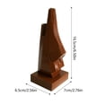 thumbnail image 4 of Clearance Sale! Spectacle Holder Hand Carved Nose Shaped Eyeglass Dispaly Stand Handmade Wooden Carved Nose Glasses Holder Glasses Holder Desktop Ornament Practical Home Decor, 4 of 7