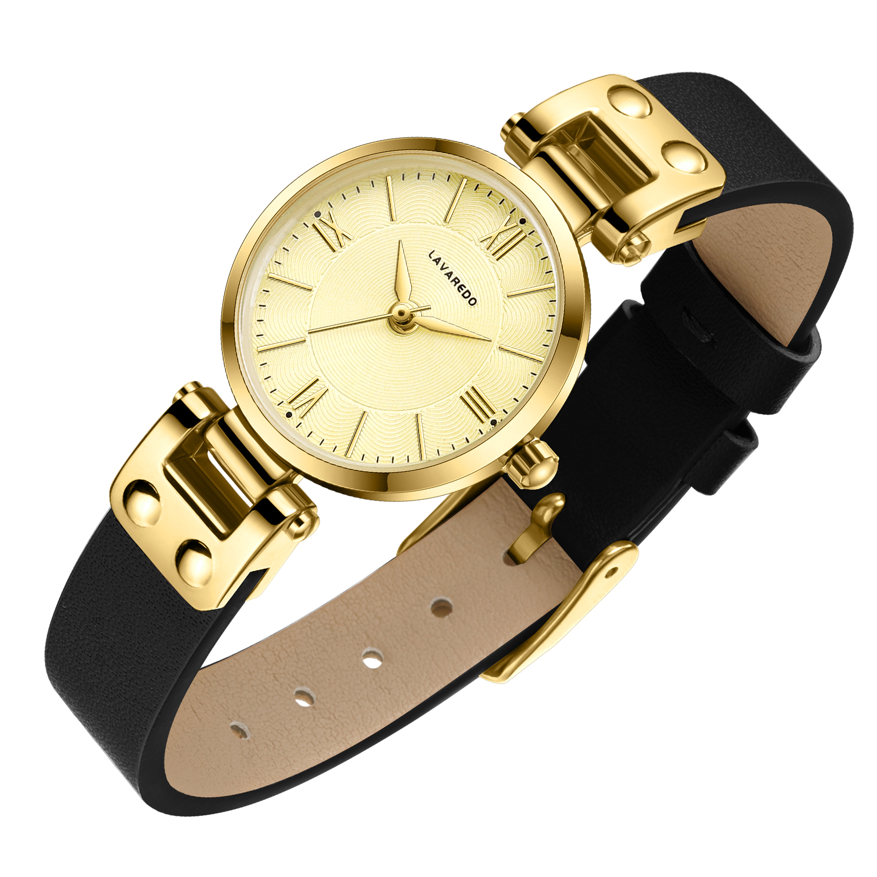Elegant Women's Quartz Watch with Roman Numerals & Leather Strap - Perfect for Casual and Office Wear
