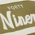 thumbnail image 3 of Men's Mitchell & Ness Olive San Francisco 49ers  Vintage Logo Head Coach Hoodie, 3 of 4
