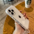 thumbnail image 1 of Funda transparente de silicona a prueba de golpes para iPhone, protector de lente para iPhone 15, 14, 13, 12, 11 Pro Max, X, XR, XS, 7, 8 Plus, 1 of 4
