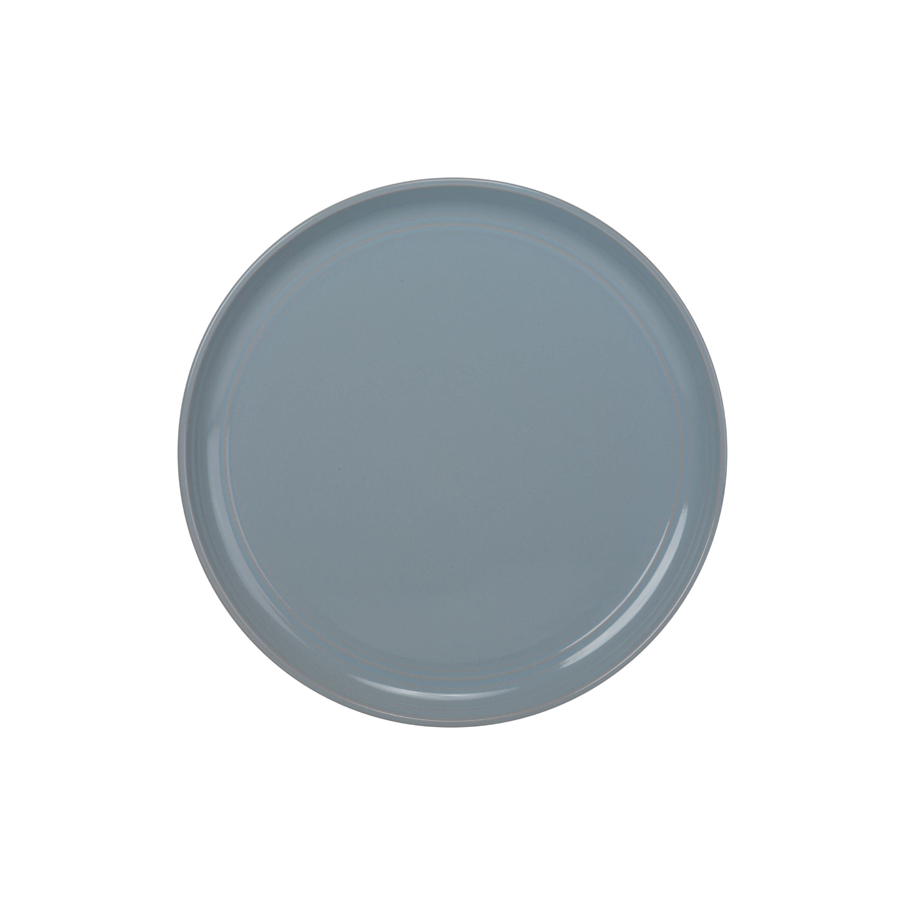 10 Strawberry Street Double Line Catering Pack, Set of 12 Light Blue Salad Plates 8.25"