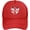 Red, variant on London British Flag Heart United Kingdom Cute Mesh Baseball Cap Adjustable Dad Hat Trucker Hat for Women Men,Black