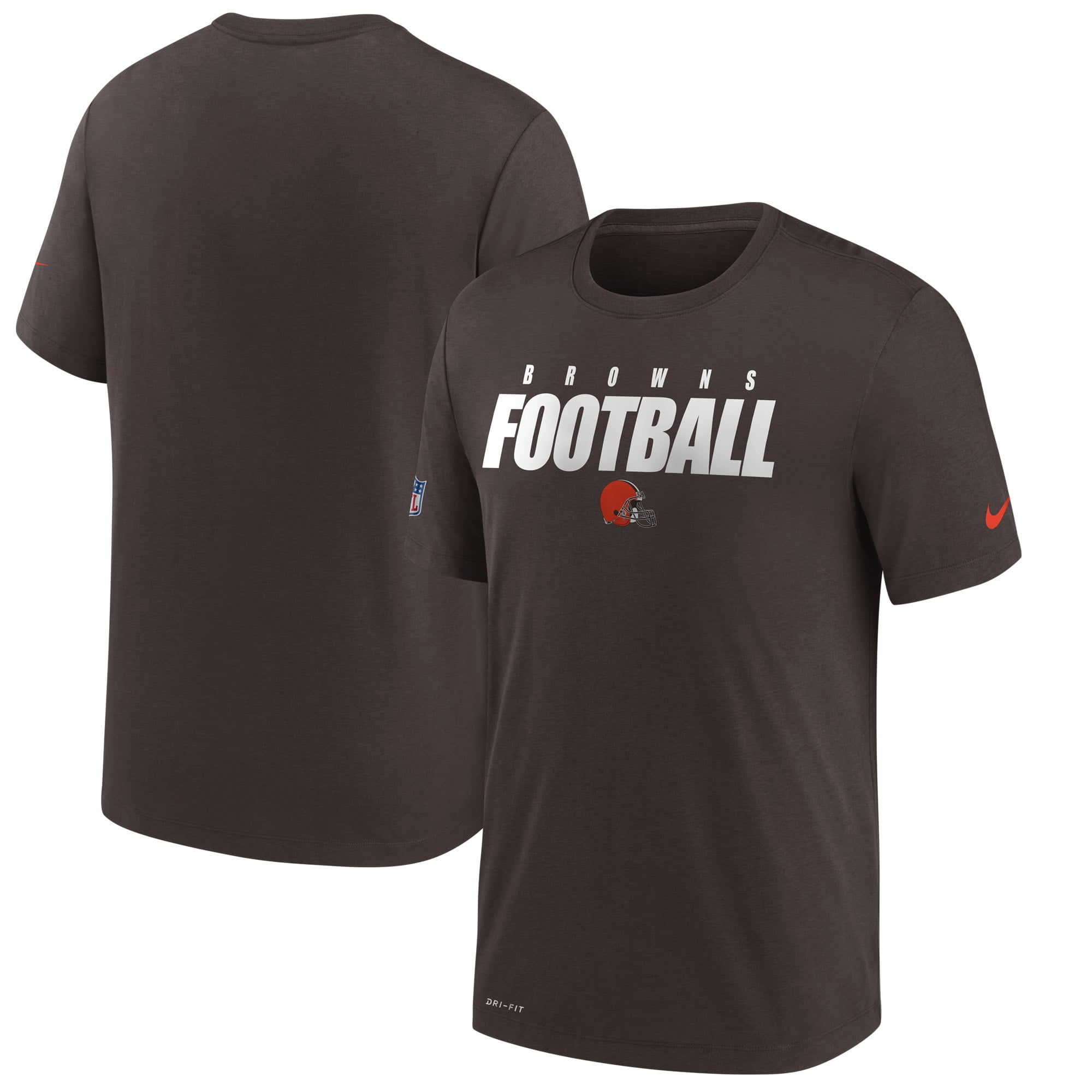 Cleveland Browns Nike Sideline Impact All Football Performance T-Shirt ...