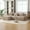 Taupe, variant on 104.3" Modular Sectional Sofa with Movable Ottoman, 3-Seater Boneless Couch with Pillows, L Shaped Cloud Tufted Couch for Living Room, No Assembly, Ivory