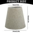thumbnail image 2 of LKZQHMC Small Lamp Shades Clip on Bulb, Chandelier Shades PC of 1, Mini Linen Lampshade 5.5x5.5x5.1in Small Lamp Shade for Chandelier Lamp Replacement, 2 of 2