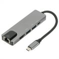 thumbnail image 3 of USB Docking Station, Lightweight Portable Type C Hub Aluminum Alloy  For Mobile For Tablet PC For Laptop, 3 of 8