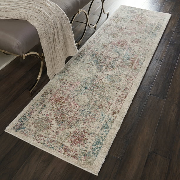 Nourison Fusion Farmhouse Bordered Cream Area Rug