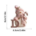 thumbnail image 4 of 26 English Letter Christmas Ornament Christmas Tree Decoration 2D Acrylic Decoration Car Rearview Mirror Ornament, 4 of 5