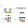 thumbnail image 2 of BeGrit Mochilero Camping Utensilios de cocina Mini Picnic Camping Kit de cocina con olla y sartén para senderismo Juego de 8 piezas, 2 of 5
