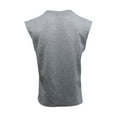 thumbnail image 6 of SERTG Men's Casual Solid Color Knit Vest Fall Winter Comfortable Oversized V Neck Lightweight Loose Fitted Breathable Sweater Vest(Gray,2XL), 6 of 8