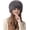 Dark Gray, variant on Women's Winter Cossack Hat Russian Style Long Pile Faux Fur