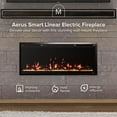 thumbnail image 3 of Modern Ember Aerus Slim 42 Inch Smart Linear Electric Fireplace | Recessed in-Wall or Wall-Mount, 3 of 9