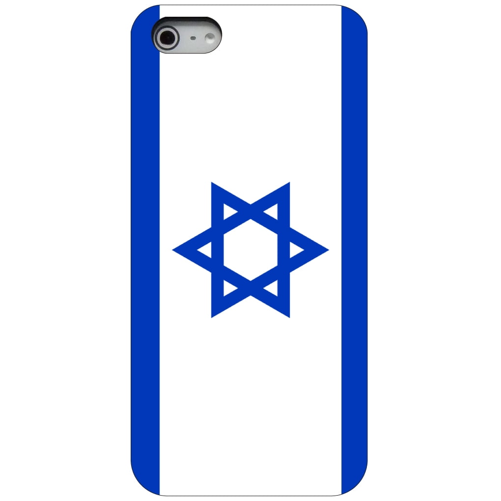 CUSTOM Black Hard Plastic Snap-On Case for Apple iPhone 5 5S SE Israel...