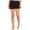 Black, variant on Forever Dreaming Womens Borg Lounge Shorts