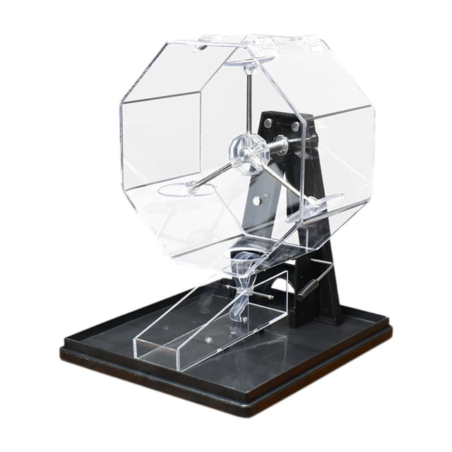 Bunblic Bingo Game Cage Lotto Ball Machine Drafts Lottery Machine Fortunate Ball Machine for Holiday Home Large groups Barbeque Black
