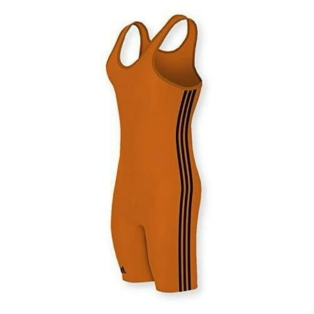 UPC: 0818423011905 | Adidas Men s 3 Stripes Singlet  AL  Orange/Black