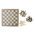 thumbnail image 4 of QualitChoice Folding Wood Chess Set - Handcrafted Pieces Extra Board with Light Wood 24x24cm, 4 of 6