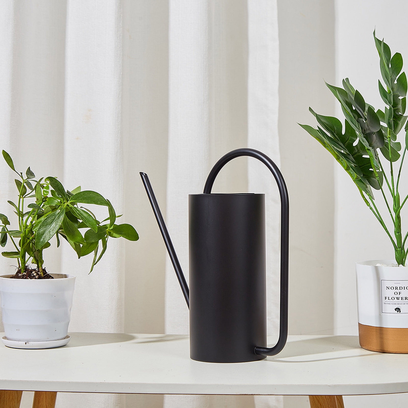 1500ml Watering Can for Indoor Outdoor Stainless Steel Long Spout Gardening Supplies