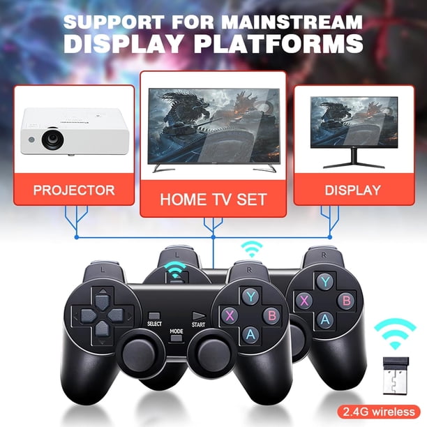 Nueva consola X2 PLUS Home Console 2.4G Consola de TV retro inalámbrica Juegos 3D | en línea Nueva consola X2 PLUS Home Console 2.4G Consola de TV retro inalámbrica Juegos 3D | en línea