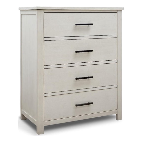Sorelle Furniture Westley 4 Drawer Dresser in Brushed Ivory