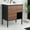 Brown, variant on GlasFlength Freestanding Bathroom Vanity with Sink Combo ,Modern Vanity Unit with White Ceramic Sink ,2 Soft-Close Doors ,Adjustable Legs for Uneven Floors ,great Plywood Construction(28Inch)