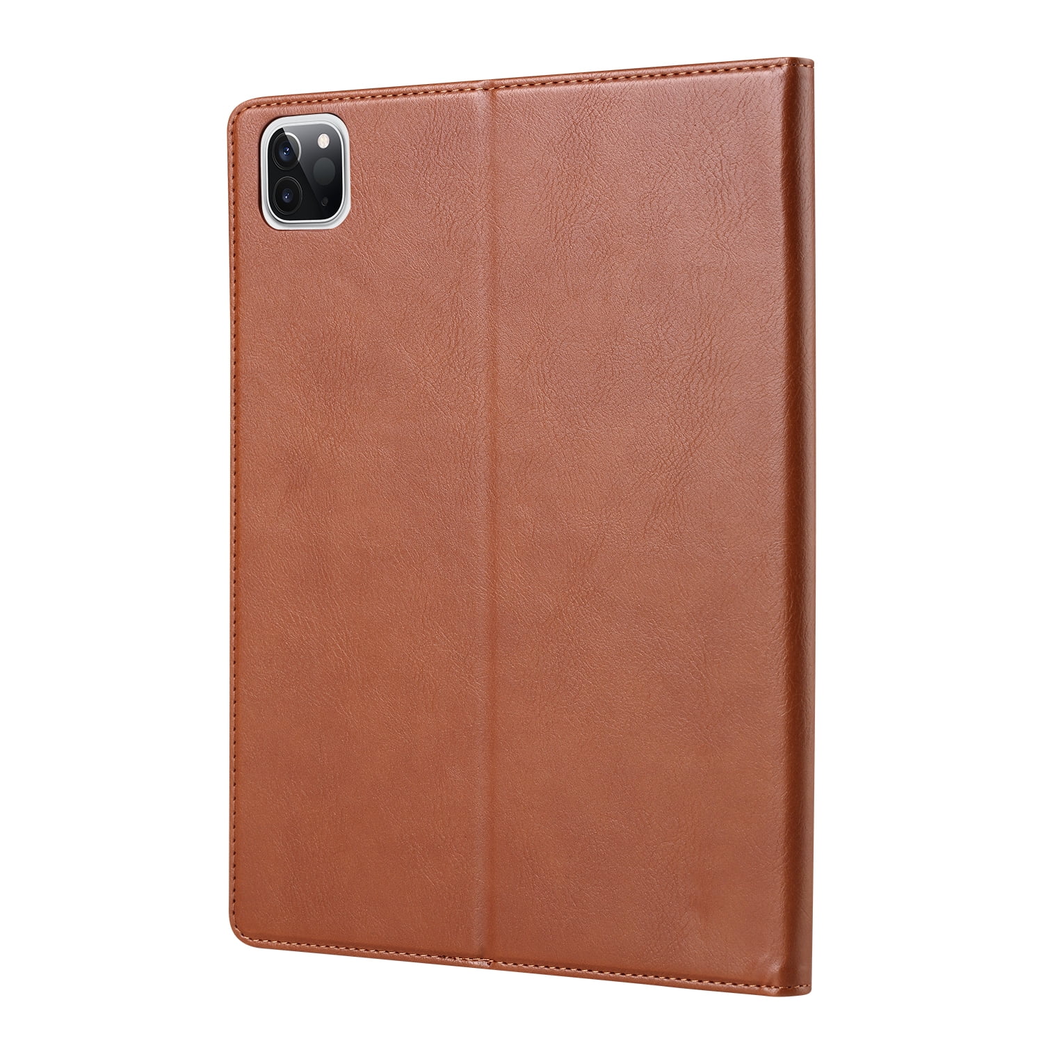 Allytechgroup iPad Pro 13 M4 2024 Case with Pencil Holder, Front Pocket Business Type Flip Multi Angle Stand Shockproof Protective Auto Sleep Wake Case for Apple iPad Pro 13" 2024 M4, Brown
