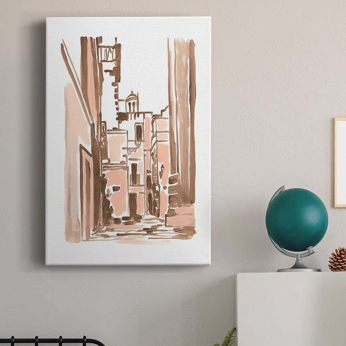 Blush Architecture Study II Premium Gallery Wrapped Canvas - Ready to Hang