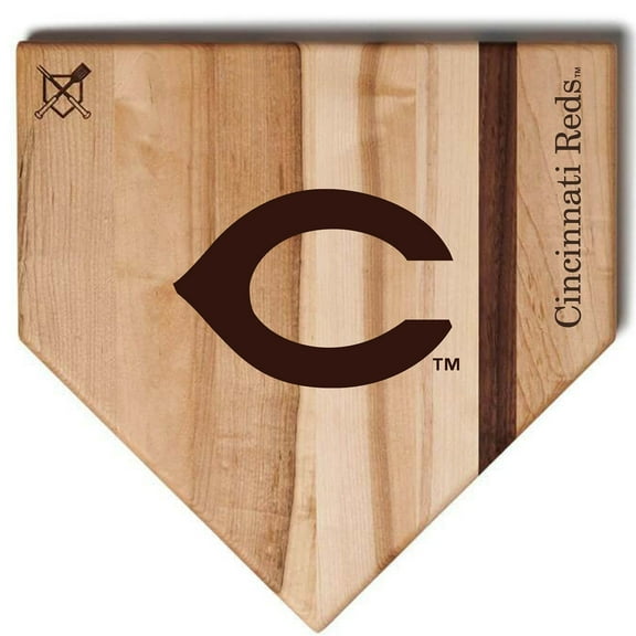 Baseball BBQ Cincinnati Reds 12'' x 12'' Home Plate Cutting Board