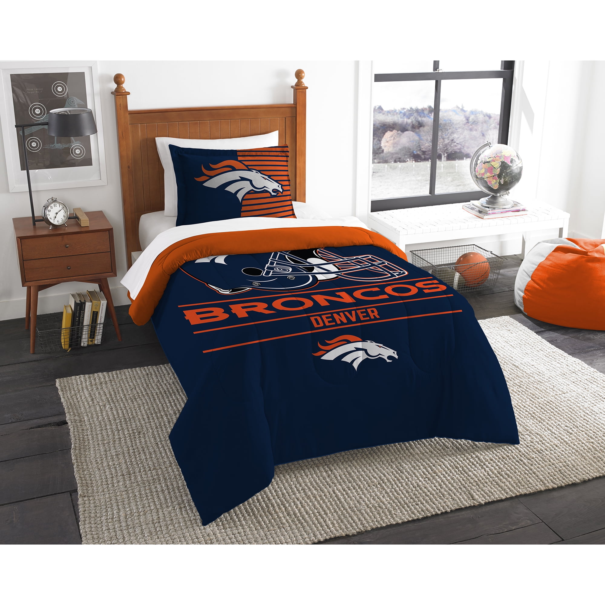 NFL Denver Broncos "Draft" Bedding Comforter Set